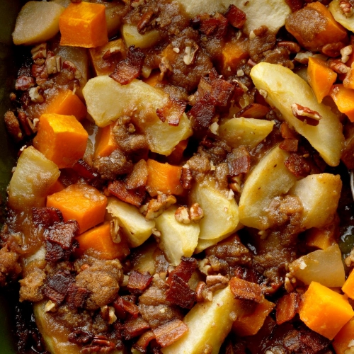 spiced-squash-and-fruit-crumble-recipe